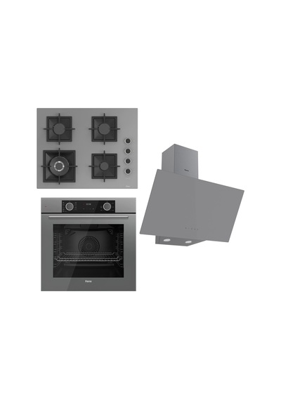 Ferre Flameart SC Serisi SC408-WFA  -  XE63CPR  - D079 Gri Ankastre Set