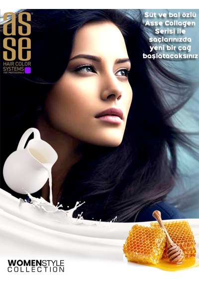 Asse Collagen Care Şampuan, Süt Ve Bal Özlü Nemlendirici, Onarıcı, Koruyucu - Güçlü Saçlar 1000 Ml. İşlem Görmüş Asse Collagen Care Şampuan, Süt Ve Bal Özlü Nemlendirici, Onarıcı, Koruyucu - Güçlü Saçlar 1000 Ml. İşlem Görmüş