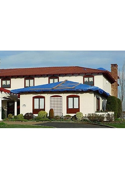 40-ft X 60-ft Genel Amaçlı Mavi Poly Tarp, Tra-4060 Acı Kahverengi