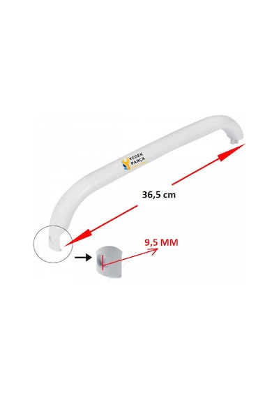 Bosch Uyumlu Ksv44601ne Buzdolabı Kapak Kolu