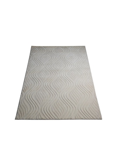 Çam Halı Emboss Jr 10 White Modern Desen Yeni Zellanda Yünü Ve Vi 130X190 Beyaz
