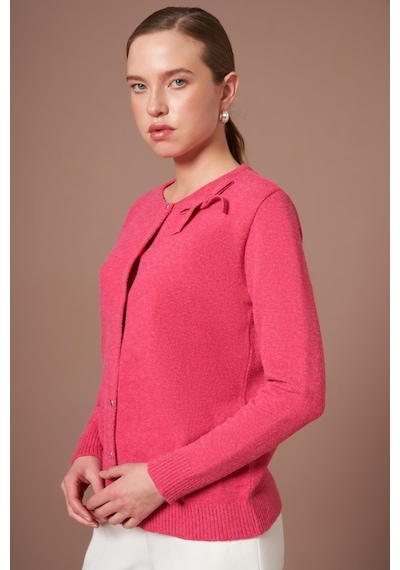 Ftz Women Kadın Şardon Hırka Fuşya 25288 Fuşya