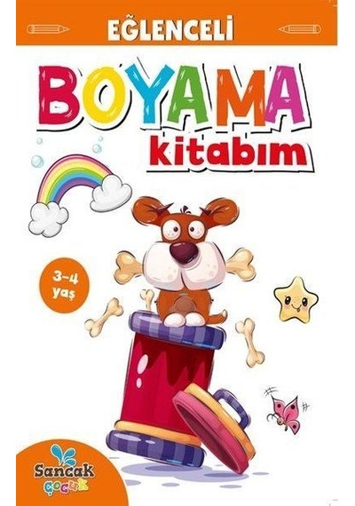 Eğlenceli Boyama Kitabım - Turuncu Kitap- Sancak Çocuk