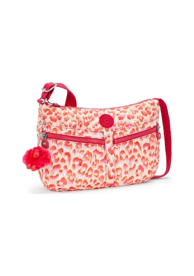 Kipling Kıplıng Izellah Orta Boy Omuz Çantası Pembe Latın Cheetah Pembe