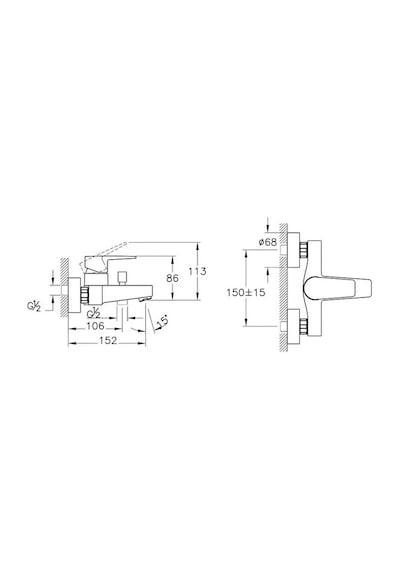 Artema Flow Square A4306336 Banyo Bataryası Mat Siyah
