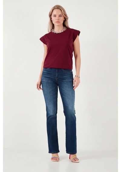 Lela Bayan T Shirt 5864019 Bordo Bordo