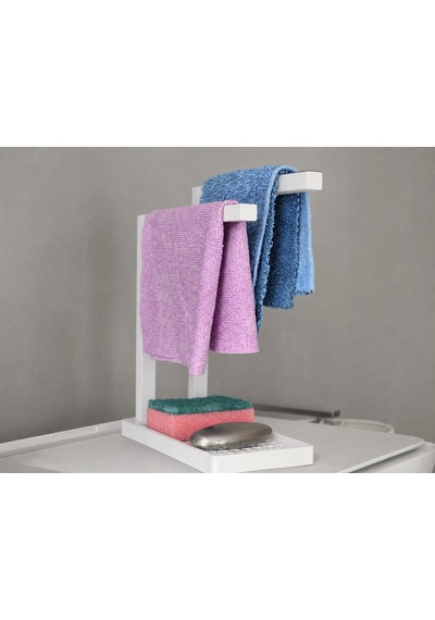 3d Baskı Havluluk Ve Sabunluk Organizer - Lavabo Üstü Çok Amaçlı Düzenleyici-beyaz Çok Renkli