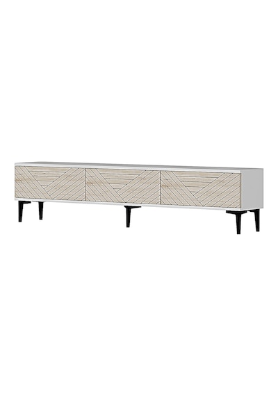 Tsa1804bt - Ferro180 Tv Stand, Tv Sehpası Beyaz-traverten Kapak 180cm Beyaz-traverten