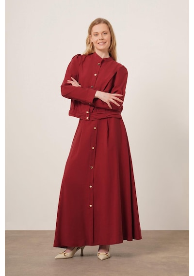 Ftz Women Kadın Modal Etekli Takım Bordo 31174 Bordo