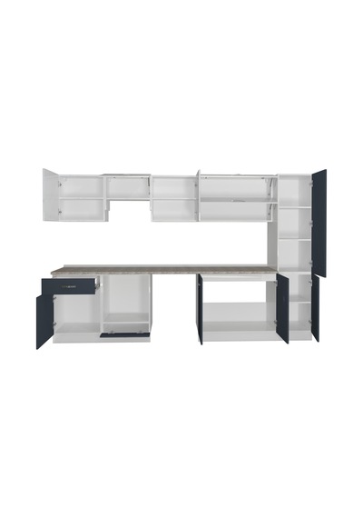 Decoraktiv Elite 325y Ankastre Fırın Modüllü Mdf Hazır Mutfak Dolabı - Tezgah Dahil - Antrasit - Beyaz Decoraktiv Elite 325y Ankastre Fırın Modüllü Mdf Hazır Mutfak Dolabı - Tezgah Dahil - Antrasit - Beyaz