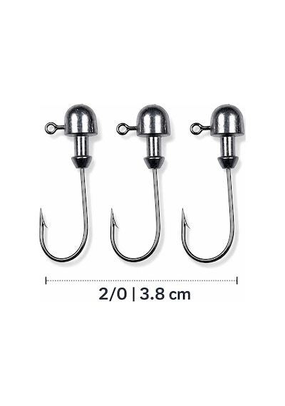 Jighead İğne 2/0 3.8 Cm Silikon Yem İçin Levrek Avı Uyumlu 3 Lü Paket 3 Gr 3 Adet Jighead İğne 2/0 3.8 Cm Silikon Yem İçin Levrek Avı Uyumlu 3 Lü Paket 3 Gr 3 Adet