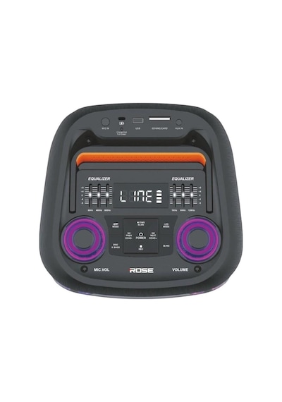 Rose Hp-2150 Taşınabilir Hoparlör Kablosuz El Mikrofonlu Şarjlı Kumandalı Bluetooth 6.5