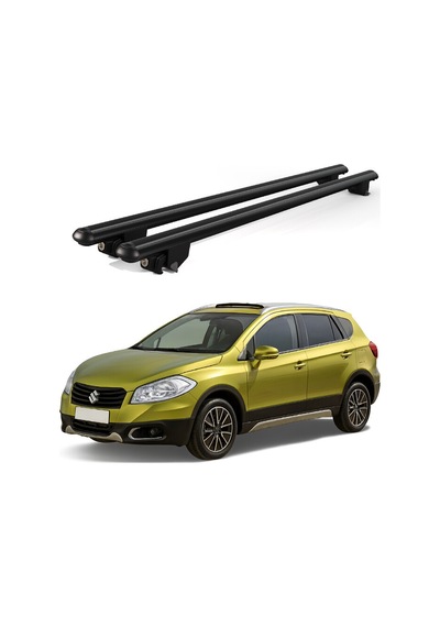 Kanca Suziki Sx4 S-cross 2013 Ve Sonrası Uyumlu Siyah Kilitli Ara Atkı 110cm Port Bagaj Tavan Barı