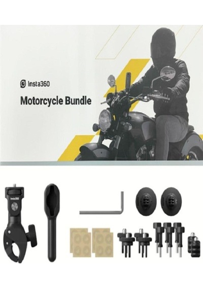 Insta360 Motorcycle Bundle Siyah