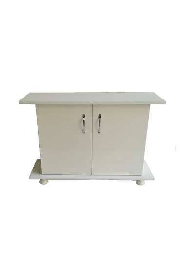 Kanki Pet Mdf Düz Akvaryum Sehpa Beyaz 80 CM