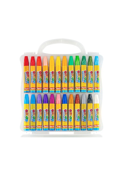 Bigpoint Pastel Boya 24 Renk - Şeffaf Çantalı X 3 Adet Karışık