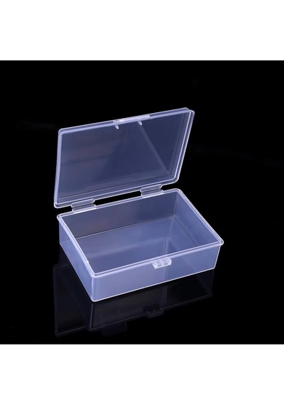 Tr 9x6cm Mini Şeffaf Eşya Takı İskambil Saklama Kutusu Organizer Düzenleyici Klipsli Kapaklı Kutu Genel