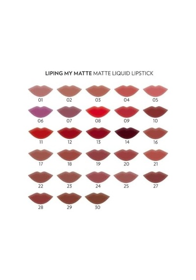 Liping My Likit Ruj No: 17 - Suya Dayanıklı Ultra Mat Ruj 0