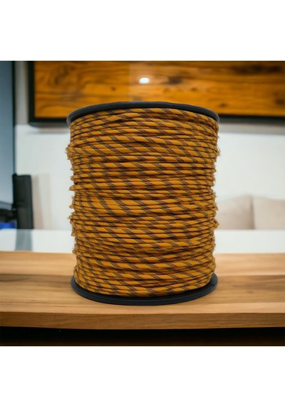Paracord İp 4 Mm Hardal Desenli Renk No:117 10 Metre Çok Renkli