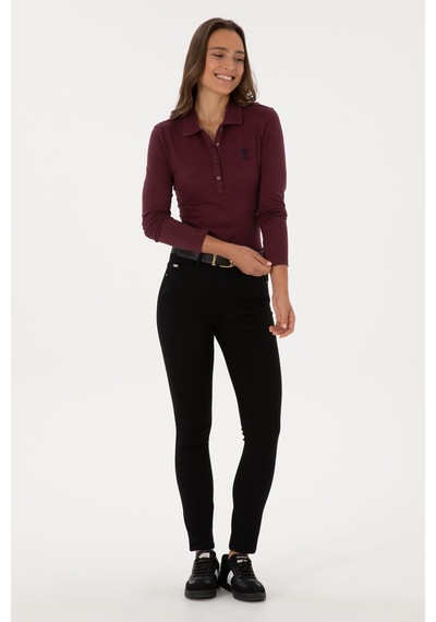 U.S. Polo Assn. Kadın Siyah Toothpick Fit Jean Pantolon 50307804-DN0027