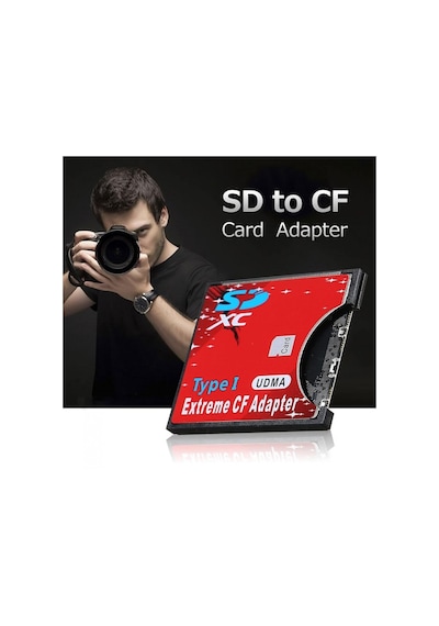 Sd To Cf Kart Dönüştürücü Adaptör Compact Flash Tip I Çevirici