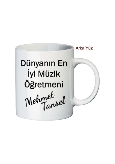Müzik Öğretmenine Öğretmenler Günü Hediyesi Isimli Kupa Bardak