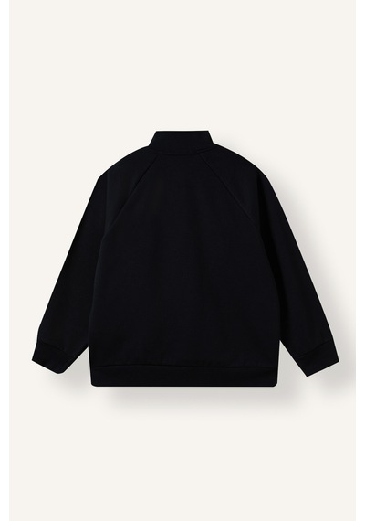 Defacto Playstation Oversize Dik Yaka Yarım Fermuarlı Baskılı Sweatshirt Erkek Çocuk I3673a826wnnv86 Lacivert-nv86