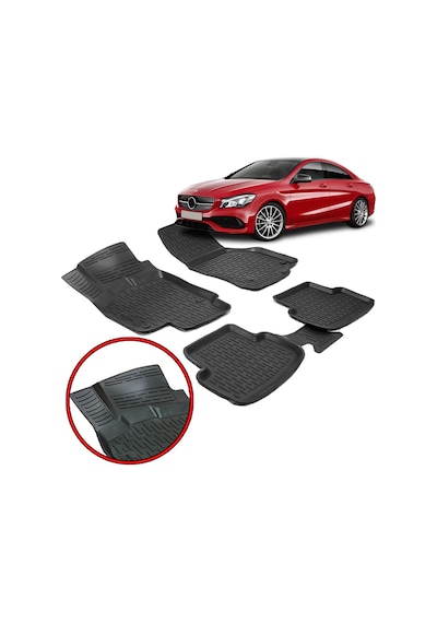 Mercedes Cla 117 3D Havuzlu Paspas Bsg Siyah 2009-2017