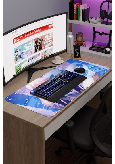 Kokomi Genshin Impact Anime Gacha V3 - 90x40 Xxl Gaming Mouse Pad Fare Altlığı