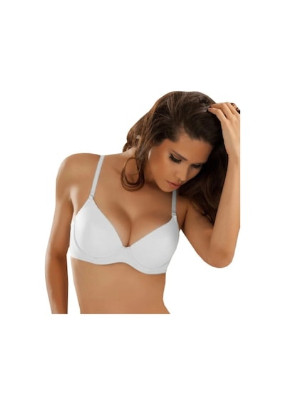 Desire Beyaz Destekli Dolgulu Push Up Basic Mikro Sütyen BEYAZ