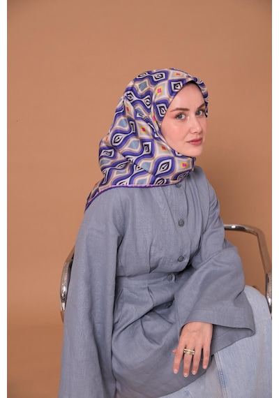 Silk Home Twill İpek Eşarp 11470-18 Krem, Vizon, Mor, Lacivert, Pembe, Asit