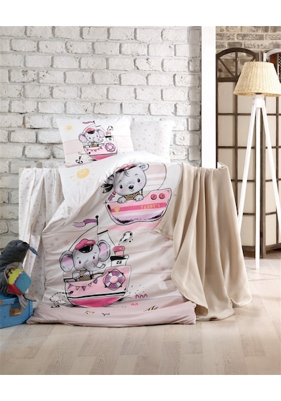 Kristal Sailing Bebek Nevresim Takımı Pembe