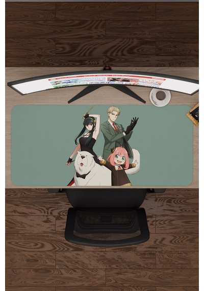 Spy Family Anime V3 - 90x40 Xxl Gaming Kauçuk Kaymaz Taban Mouse Pad Fare Altlığı