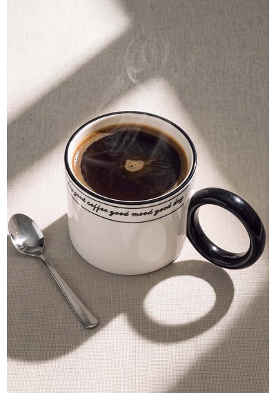 Good Mood Coffee Halka Kulplu Kupa 270 Ml Çok Renkli