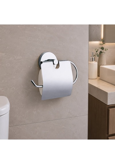 Kapaklı Wc Kağıtlık Liberella Açık Gri