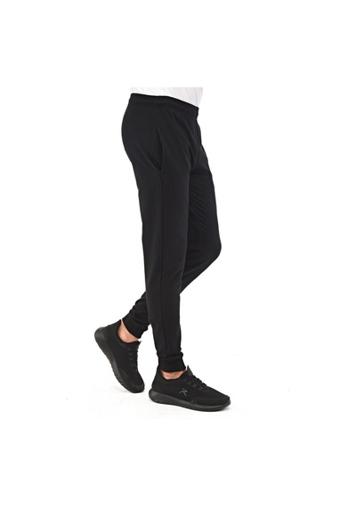 Raru Erkek Ribanalı Sweat Pantolon Zang Siyah