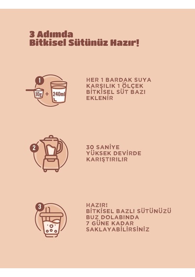 3'lü Set Fındık Bazı Konsantre 250 Gr X 3 18 Lt Bitkisel Süt Fındık Katkısız Koruyucusuz