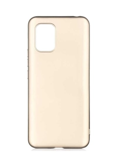 Noktaks - Xiaomi Uyumlu Xiaomi Mi 10 Lite - Kılıf Mat Renkli Esnek Premier Silikon Kapak - Gold