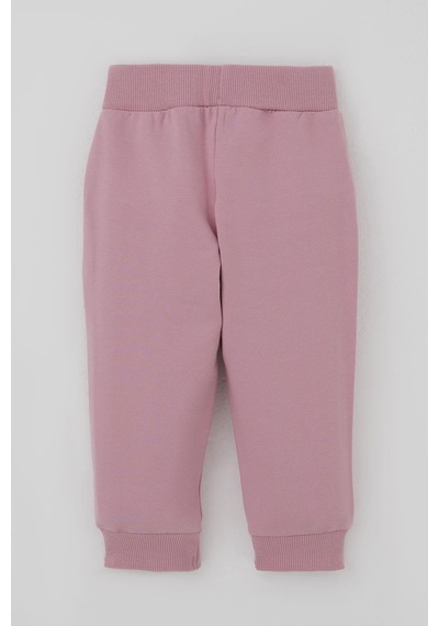 Breeze Kız Bebek Eşofman Takımı Pembe Çiçek Desenli 6 Ay-2 Yaş, Krem