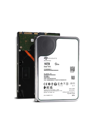 Seagate Exos X16, St16000nm001g, 3.5&quot , 16tb, 256mb, 7200 Rpm, 7/24 Enterprise, Data Center-güvenlik-nas-server, Hdd
