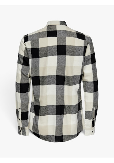 Only & Sons Onsgudmund Ls 3t Check Shırt Noos Erkek Beyaz Uk Gömlek - 22020301 Beyaz