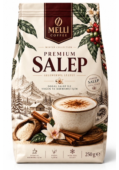 Melli Coffee Premium Salep 250g Kışın En Keyifli Hali