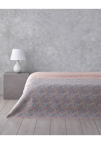 English Home Floral Serenade Çift Kişilik Çok Amaçlı Örtü 200x220 Cm Pembe Pembe