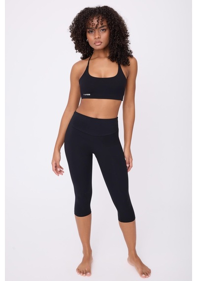 Hıghrıse Comfortflex Yüksek Bel Kapri Spor & Aktif Yaşam Taytı-2775 Siyah