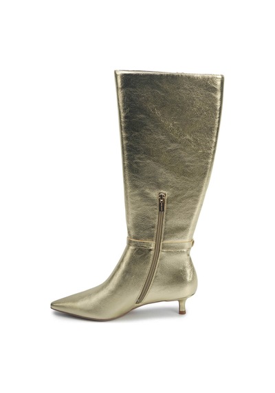Nine West Shonda 5pr Altın Kadın Topuklu Çizme 000000000102012419 Altın