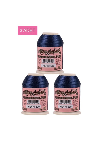 3 Adet Altınbaşak Oya Ve Dantel İpi 20 Gr - Royaleks - No: 530 Çok Renkli