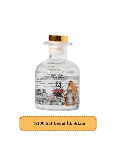 Fimstanbul İlk Sıkım %100 Saf Doğal Gül Suyu 150 Ml Rose Water - Cam Şişe Yaprak Taneli