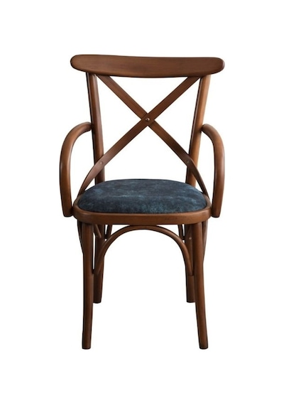 Gazzini Thonet Kolçaklı Sandalye Mavi