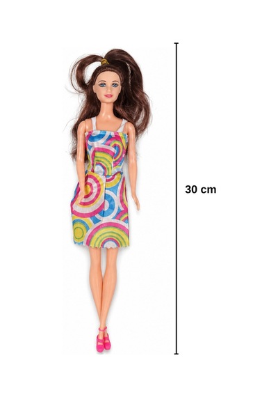 Anlily Tuvalet Zamanı Aksesuarlı Oyuncak Bebek Ve Banyo Seti Klozet, Lavabo 30 Cm