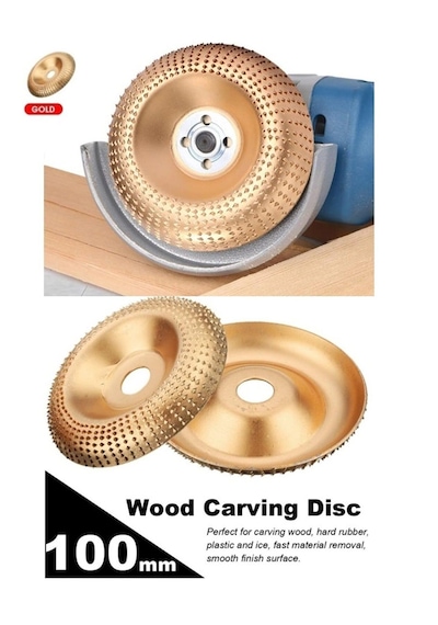 Ahşap Törpü Eğe Dis Kuksa Tabak Oval Oyma Açılı Taşlama 100 MM